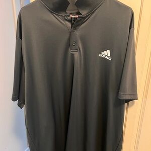 Adidas Men's Dark Gray Polo Shirt
